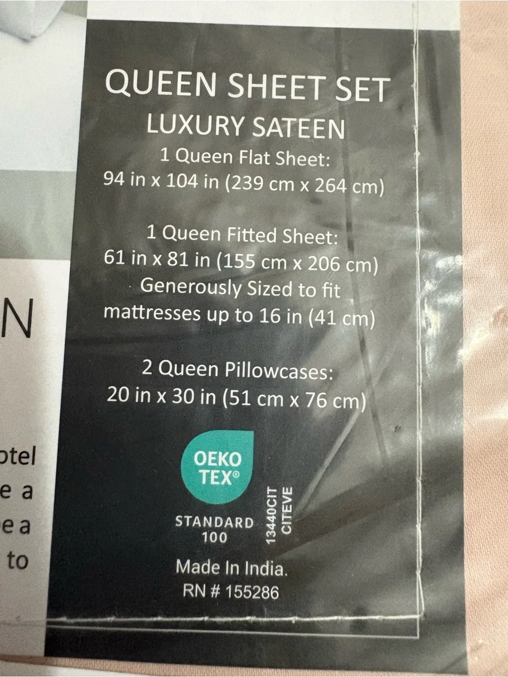 Lane Linen 1000 TC 100% Egyptian Cotton Queen Sheet Set - sepsis rose